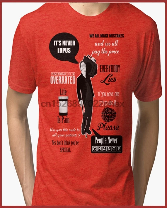 Dr House MD Tri-blend T-Shirt men t shirt