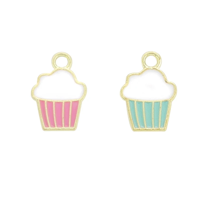 10Pcs/set Cartoon Zinc Alloy Cup Cakes Pendant Accessories For Handmade Earrings Bracelets Ice Cream Charms For Jewelry Making
10Pcs/set Cartoon Zinc Alloy Cup Cakes Pendant Accessories For Handmade Earrings Bracelets Ice Cream Charms For Jewelry Making