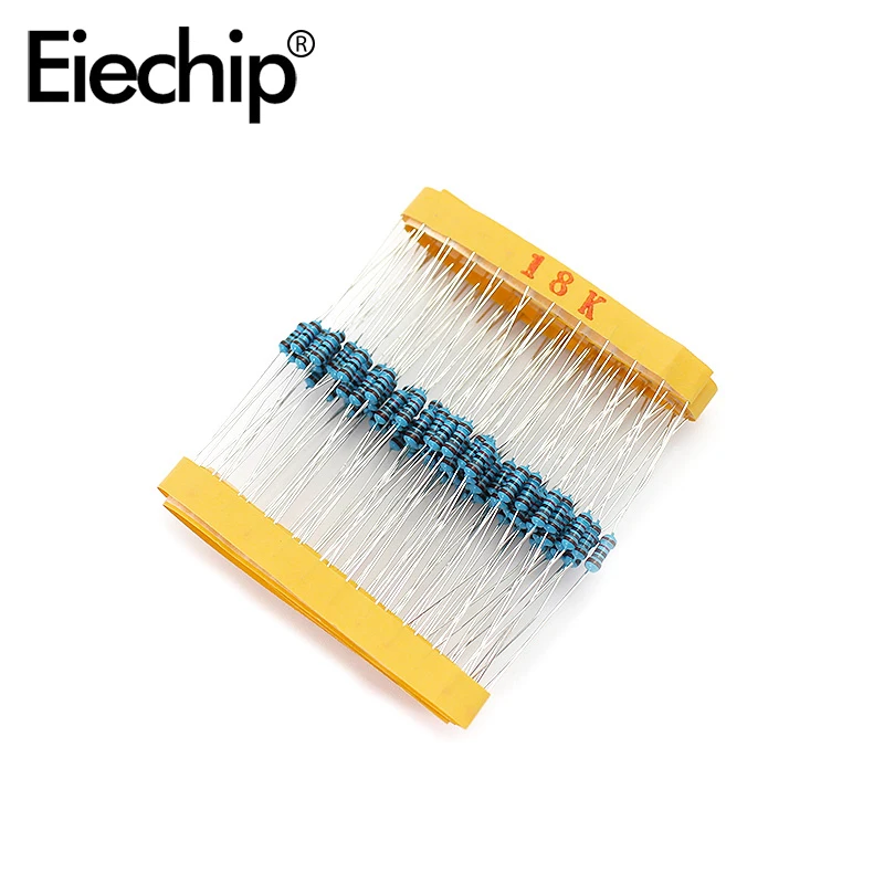 100pcs/lot 1/4W 1% Metal film resistor 0.25W resistance 18K ohm Throught Hole
100pcs/lot 1/4W 1% Metal film resistor 0.25W resistance 18K ohm Throught Hole