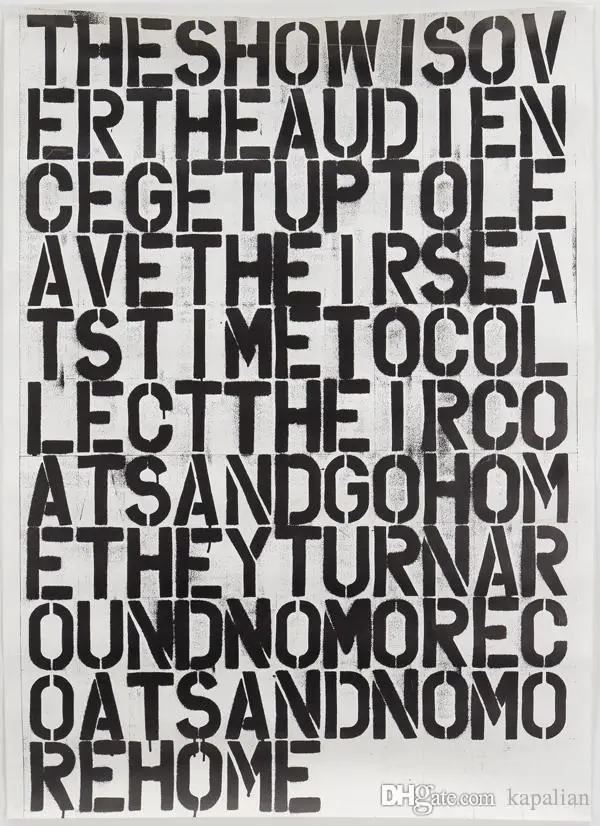 Christopher Wool Artworks Home Decor Art Poster Print Photo Paper Wall Art Picture Painting 12 24 36 47 Inches
Christopher Wool Artworks Home Decor Art Poster Print Photo Paper Wall Art Picture Painting 12 24 36 47 Inches