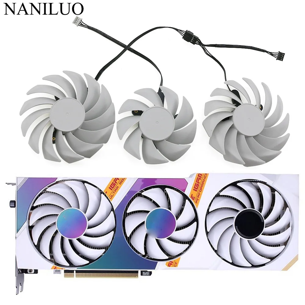 4Pin Cooler Fan Replace For COLORFUL GeForce RTX 3080 3070 3060 Ti iGame Ultra OC White RTX3080 RTX3070 Graphics Card Fan
4Pin Cooler Fan Replace For COLORFUL GeForce RTX 3080 3070 3060 Ti iGame Ultra OC White RTX3080 RTX3070 Graphics Card Fan
