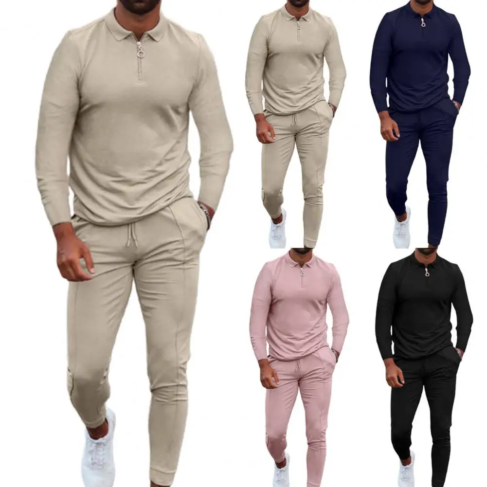 Comfortable Fashion Turn-down Collar Men Sportswear Set Sportswear Sports Suit Long Sleeve for Training
Comfortable Fashion Turn-down Collar Men Sportswear Set Sportswear Sports Suit Long Sleeve for Training