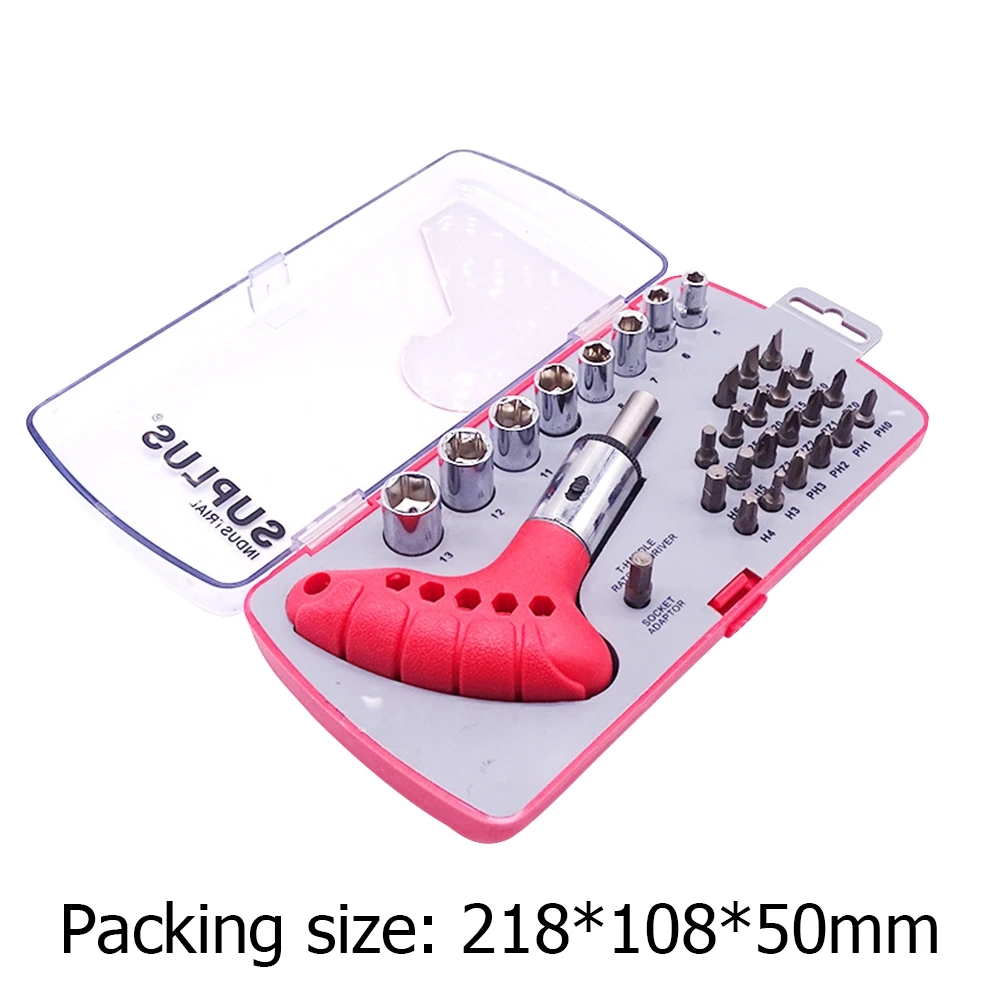30pcs/set Ratchet Screwdriver Bits Set Adjustable Socket Screw Driver Holder Flexible Disassembly Repair Hand Tools with Box
30pcs/set Ratchet Screwdriver Bits Set Adjustable Socket Screw Driver Holder Flexible Disassembly Repair Hand Tools with Box