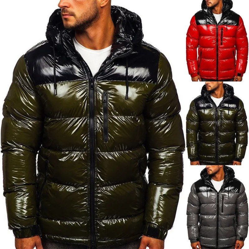 2021 New Bright Leather Winter Men's Jacket Casual Parka Outwear Waterproof Stand Collar Hooded Coat Clothing Thicken
2021 New Bright Leather Winter Men's Jacket Casual Parka Outwear Waterproof Stand Collar Hooded Coat Clothing Thicken