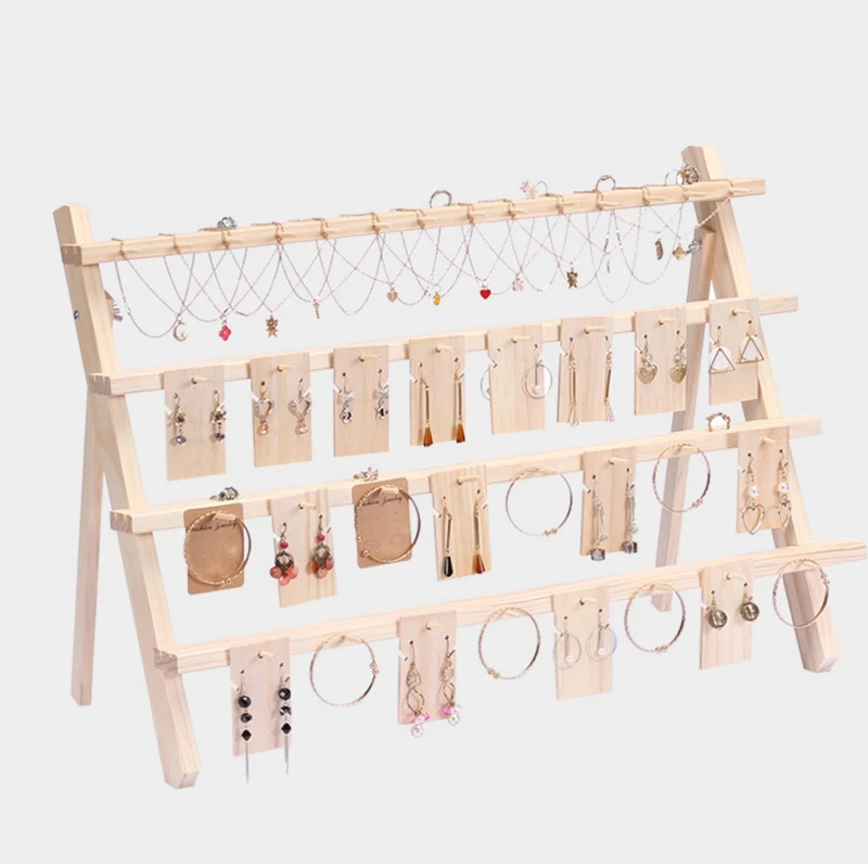 Fashion Wood Jewelry Display Necklace Charms Jewelry Display Tray Pendant Earrings Card Style Pendant Display Tag Card Four Floo
Fashion Wood Jewelry Display Necklace Charms Jewelry Display Tray Pendant Earrings Card Style Pendant Display Tag Card Four Floo