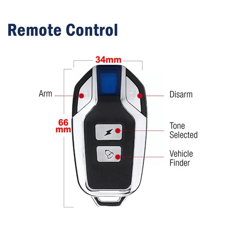 Wireless Remote Control Bicycle Motorcycle Anti-theft Vibration 113db Alarm Anti-lost Waterproof Ip55 Device R7Q7
Wireless Remote Control Bicycle Motorcycle Anti-theft Vibration 113db Alarm Anti-lost Waterproof Ip55 Device R7Q7