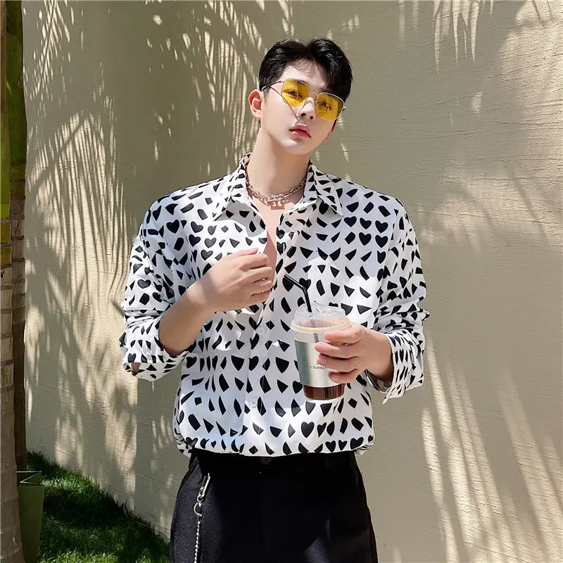 Summer Print Shirt Men Korean Fashion Loose Business Casual Shirt Men Harajuku Social All-match Short-sleeved Shirt Men
Summer Print Shirt Men Korean Fashion Loose Business Casual Shirt Men Harajuku Social All-match Short-sleeved Shirt Men
