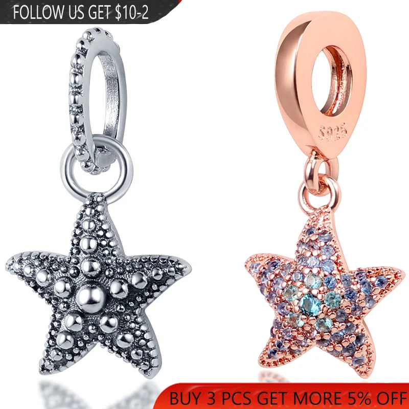 HOT Silver Color Ocean Five-Pointed Star Charms Pendant Fits Original 925 Pandora Bracelet DIY Ladies Jewelry Making
HOT Silver Color Ocean Five-Pointed Star Charms Pendant Fits Original 925 Pandora Bracelet DIY Ladies Jewelry Making