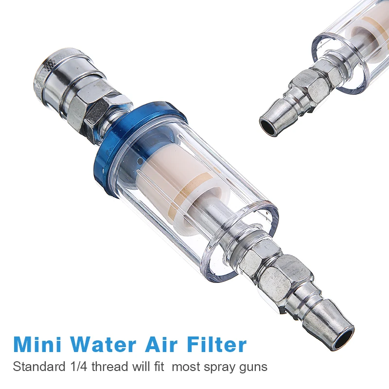 1pc 1/4" Mini Air Spray Paint Tool Regulator Oil Water Separator Air Filter Trap Car Auto Tool Accessories
1pc 1/4" Mini Air Spray Paint Tool Regulator Oil Water Separator Air Filter Trap Car Auto Tool Accessories
