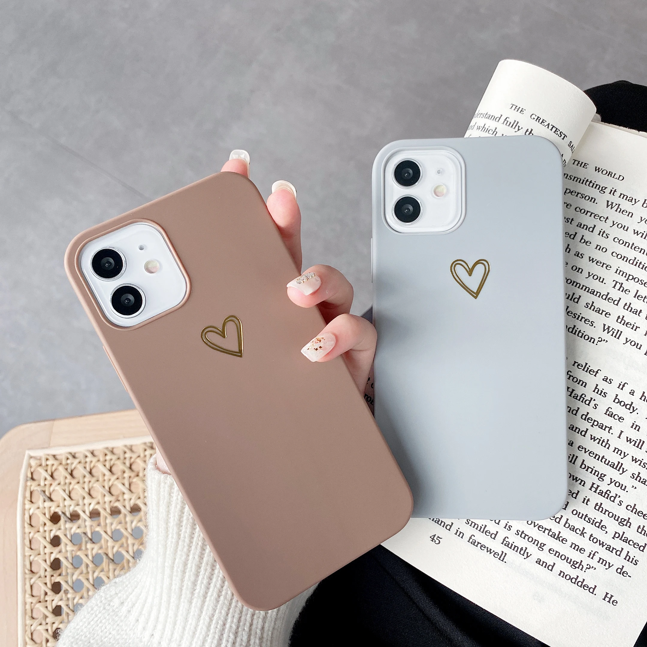 moskado TPU Bronzing Love Phone Case for iphone 11 12 Pro Max 13 Mini X XS Max 7 8 Plus Dust-proof Mobile Phone Protective Shell
moskado TPU Bronzing Love Phone Case for iphone 11 12 Pro Max 13 Mini X XS Max 7 8 Plus Dust-proof Mobile Phone Protective Shell