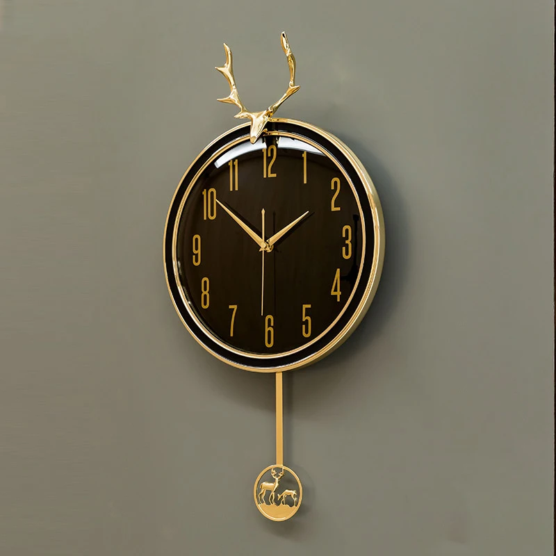 Nordic Modern Wall Clock Luxury Living Room Decoration Golden Fashion Creativity Metal Deer Head Silent Movement Clocks Gift
Nordic Modern Wall Clock Luxury Living Room Decoration Golden Fashion Creativity Metal Deer Head Silent Movement Clocks Gift