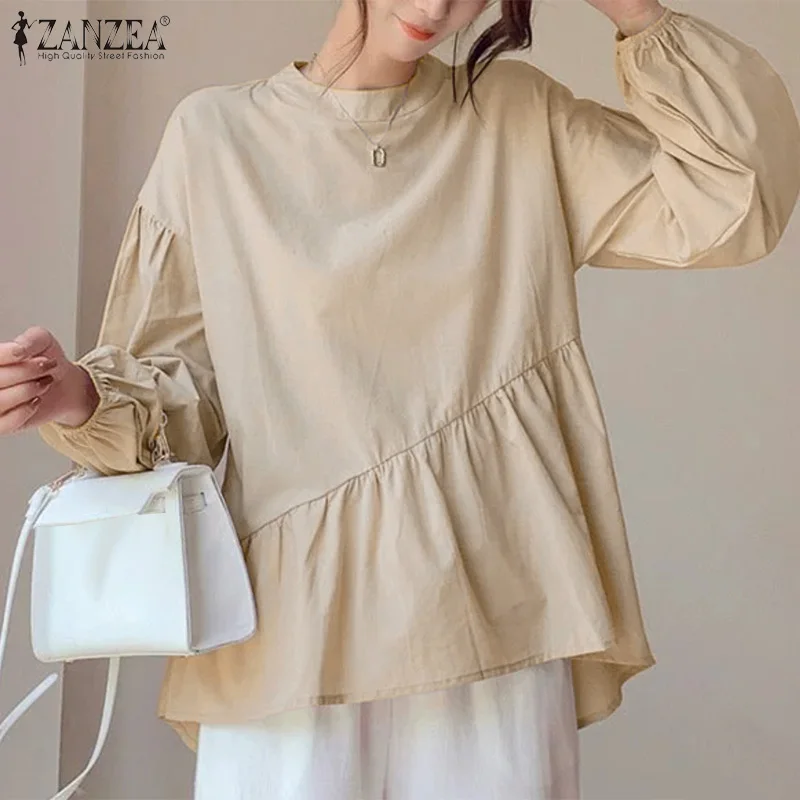 ZANZEA 2022 Fashion Solid Blouse Women Long Sleeve Autumn Vintage Shirt Casual Loose Holiday Tops Long Blusas Oversized Chemise
ZANZEA 2022 Fashion Solid Blouse Women Long Sleeve Autumn Vintage Shirt Casual Loose Holiday Tops Long Blusas Oversized Chemise