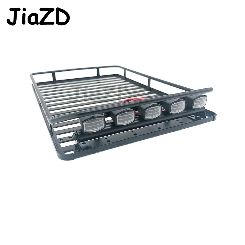 Luggage Carrier Roof Rack with 5 Light Bar for 1/10 RC Crawler Car Axial SCX10 90046 Traxxas TRX4 Model Toy Car Accessories Y09
Luggage Carrier Roof Rack with 5 Light Bar for 1/10 RC Crawler Car Axial SCX10 90046 Traxxas TRX4 Model Toy Car Accessories Y09