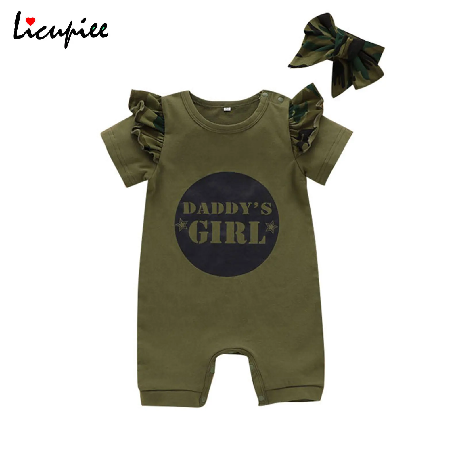 0-24 Months Baby Romper with Hat Letter Print Round Neck Short Sleeve Jumpsuit+ Camouflage Print Hat/ Headwear Kids
0-24 Months Baby Romper with Hat Letter Print Round Neck Short Sleeve Jumpsuit+ Camouflage Print Hat/ Headwear Kids