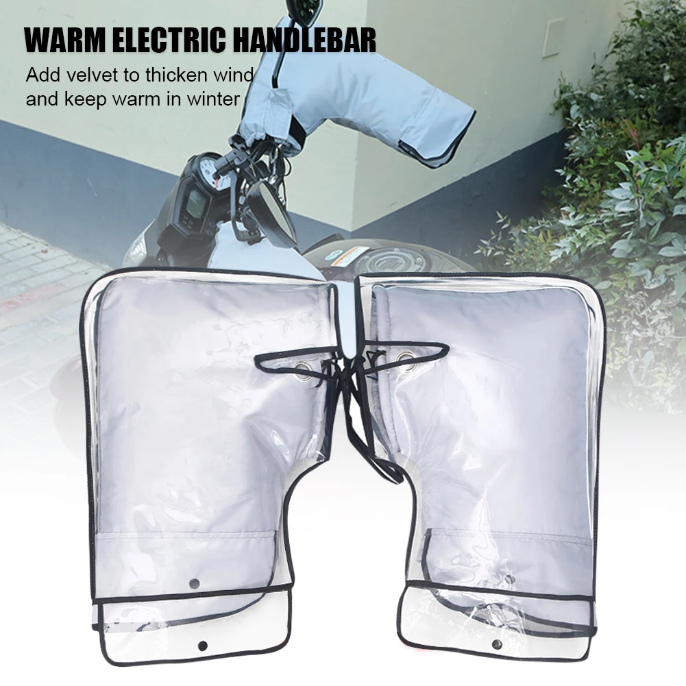 Motorcycle Hand Grip Cover Winter Warm Universal Handlebar Mittens with Waterproof Clear Cover Motorbike Scooter Hand Warmer
Motorcycle Hand Grip Cover Winter Warm Universal Handlebar Mittens with Waterproof Clear Cover Motorbike Scooter Hand Warmer
