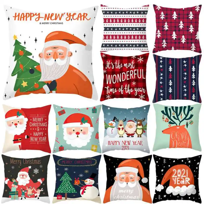 Merry Christmas Cartoon Santa Claus Throw Pillow Case Xmas Home Sofa Waist Cushion Cover Car Decor
Merry Christmas Cartoon Santa Claus Throw Pillow Case Xmas Home Sofa Waist Cushion Cover Car Decor