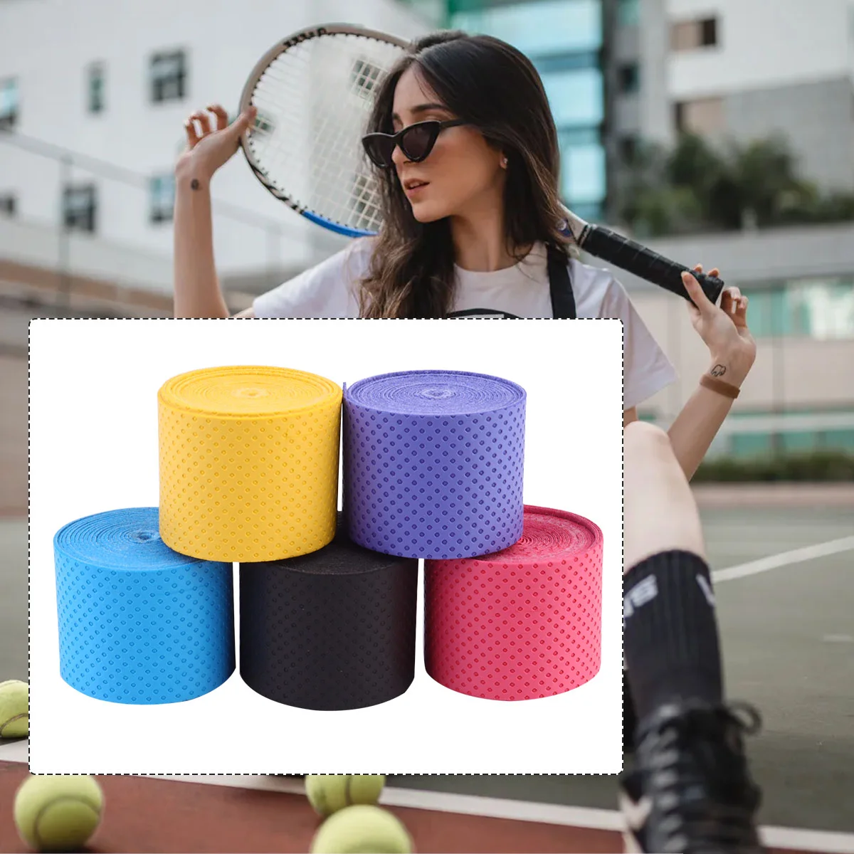 60PCS Racket Grip Wrapping Bands Anti-Slip Tapes Sweat Absorbent Racket Straps
60PCS Racket Grip Wrapping Bands Anti-Slip Tapes Sweat Absorbent Racket Straps