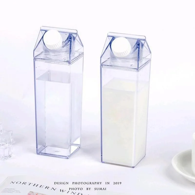 Прозрачная бутылка для молока и воды 500 мл посуда напитков шейкер Спортивная