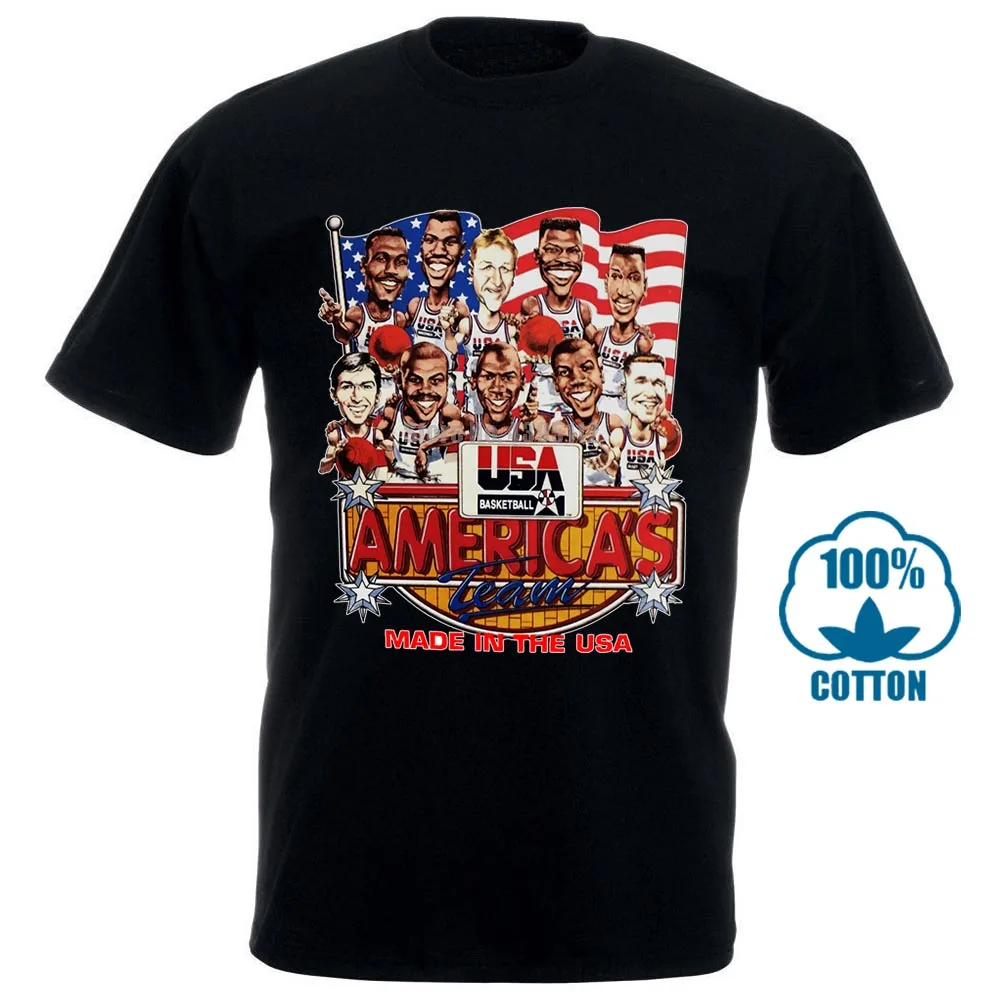 Usa Basketballer 1992 Dream Team Caricature T Shirt New Short Sleeve Round Collar Mens T Shirts Fashion Top Tees 011733
Usa Basketballer 1992 Dream Team Caricature T Shirt New Short Sleeve Round Collar Mens T Shirts Fashion Top Tees 011733