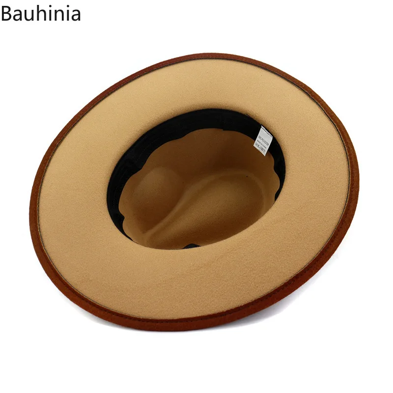 Buahinia Lady Winter Autumn Fedora Hat Wide Brim Gentleman Elegant Gradient Trilby Felt Jazz Hat Men Wool Hats
Buahinia Lady Winter Autumn Fedora Hat Wide Brim Gentleman Elegant Gradient Trilby Felt Jazz Hat Men Wool Hats