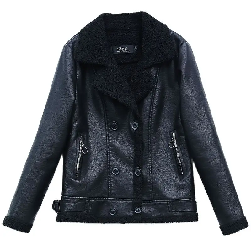 Oversize Women Plus Velvet Leather Jacket 2021 Winter New Fashion Turn Collar Solid Warm PU Coat For Office Lady High Quality
Oversize Women Plus Velvet Leather Jacket 2021 Winter New Fashion Turn Collar Solid Warm PU Coat For Office Lady High Quality