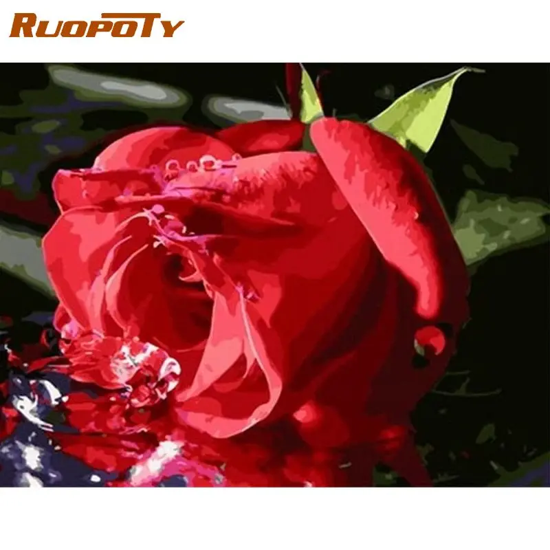 RUOPOTY Picture By Numbers 60x75cm Frame Red Rose Flower Painting By Number HandPainted Home Living Room Wall Decor Arts
RUOPOTY Picture By Numbers 60x75cm Frame Red Rose Flower Painting By Number HandPainted Home Living Room Wall Decor Arts