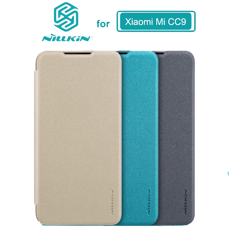 Флип-чехол для Xiaomi mi CC9 NILLKIN сверкающий супер тонкий флип-чехол из искусственной