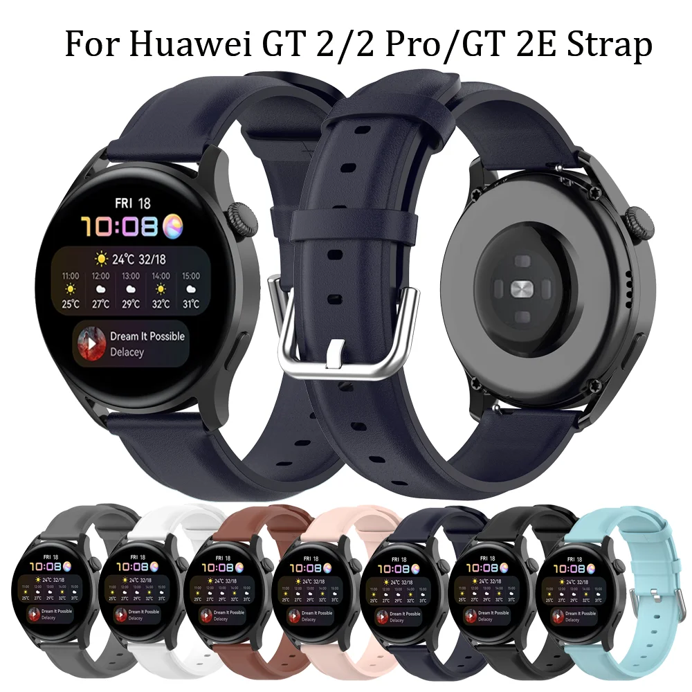 Leather 22MM Wristbands For Samsung Galaxy Watch 46mm Gear S3 Classic/Frontier Galaxy Watch 3 45mm Bracelet For Huawei GT Strap 
Leather 22MM Wristbands For Samsung Galaxy Watch 46mm Gear S3 Classic/Frontier Galaxy Watch 3 45mm Bracelet For Huawei GT Strap