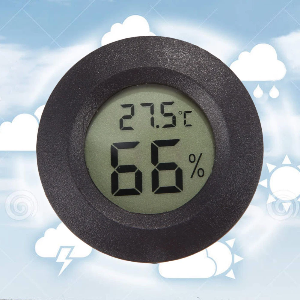 Portable Temperature LCD Display 2 In 1 Accessory Modern Round Home Mini Reptile Digital Hygrometer
Portable Temperature LCD Display 2 In 1 Accessory Modern Round Home Mini Reptile Digital Hygrometer
