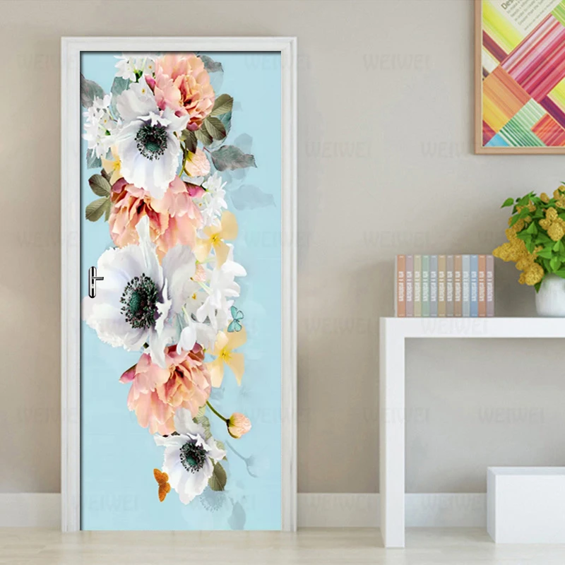 Papel De Parede 3D PVC Waterproof Self-adhesive Fresh Flower Photo Wallpaper Door Sticker Mural Living Room Bedroom Decor Decals
Papel De Parede 3D PVC Waterproof Self-adhesive Fresh Flower Photo Wallpaper Door Sticker Mural Living Room Bedroom Decor Decals
