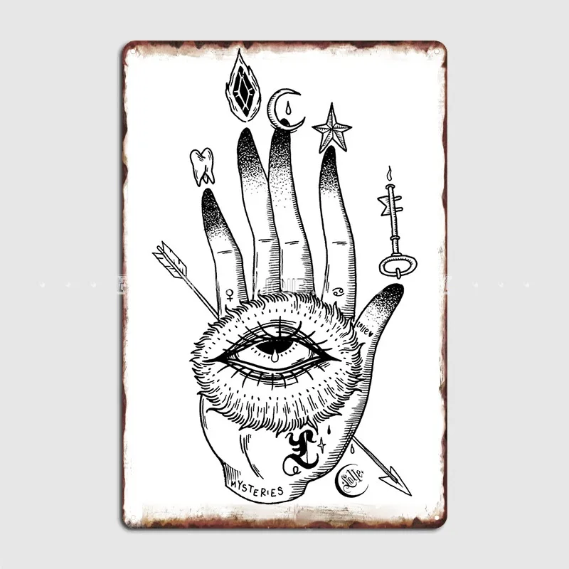 Hand Of Mysteries Metal Plaque Poster Cinema Garage Club Bar Custom Wall Decor Tin Sign Poster
Hand Of Mysteries Metal Plaque Poster Cinema Garage Club Bar Custom Wall Decor Tin Sign Poster