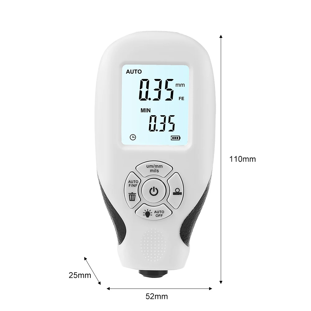 HW-300 Digital Coating Thickness Gauge 1micron/0-1300 Car Paint Film Thickness Tester MFE/NFE Manual Paint Tool
HW-300 Digital Coating Thickness Gauge 1micron/0-1300 Car Paint Film Thickness Tester MFE/NFE Manual Paint Tool