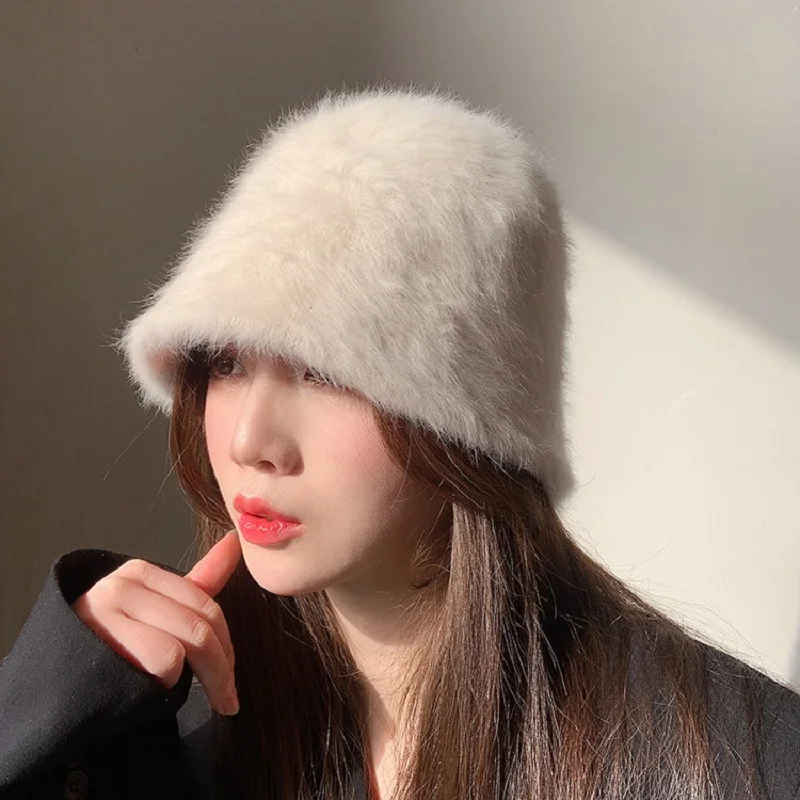 Winter Women's Fashion Solid Color Rabbit Fur Hat Bucket Hat Fisherman Hat Outdoor Warm Basin Hat Ladies Panama Bucket Hat
Winter Women's Fashion Solid Color Rabbit Fur Hat Bucket Hat Fisherman Hat Outdoor Warm Basin Hat Ladies Panama Bucket Hat