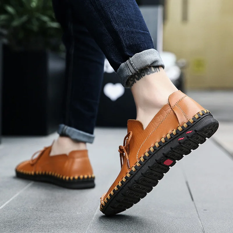 2121 Spring Genuine Leather Business Men Shoes Elegant Hand Sewing Comfortable Office Men Flat Mens Casual Shoes Lace Up XZ-117
2121 Spring Genuine Leather Business Men Shoes Elegant Hand Sewing Comfortable Office Men Flat Mens Casual Shoes Lace Up XZ-117