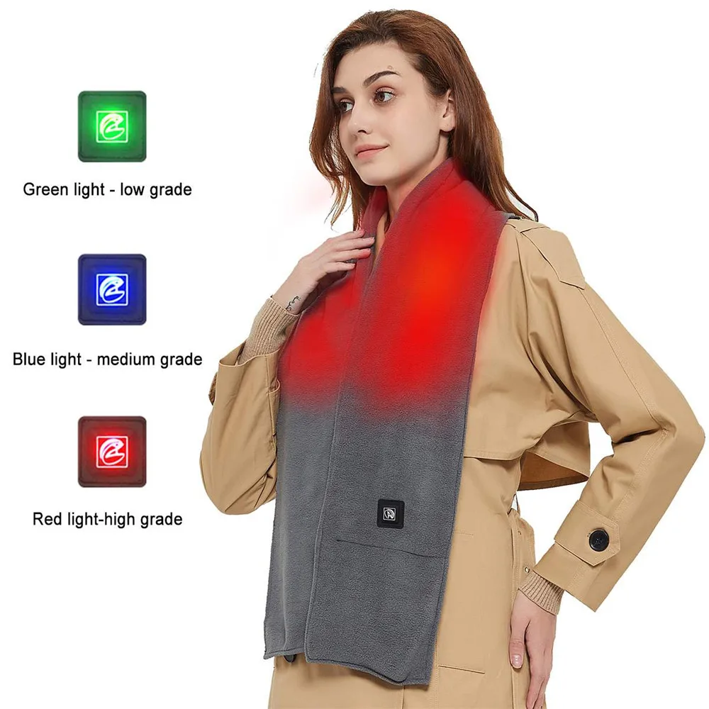 3 Gear Adjustable Electric Heating Scarf Scarves Fleece Cosy Warm Scarf Shawl Heating Winter Blanket With Power Warm Soft Safe
3 Gear Adjustable Electric Heating Scarf Scarves Fleece Cosy Warm Scarf Shawl Heating Winter Blanket With Power Warm Soft Safe