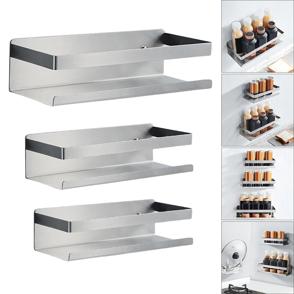 Wall Mounted Kitchen Racks Spice Shelf Organizer Home Storage Organizer Accessories Supplies
Wall Mounted Kitchen Racks Spice Shelf Organizer Home Storage Organizer Accessories Supplies