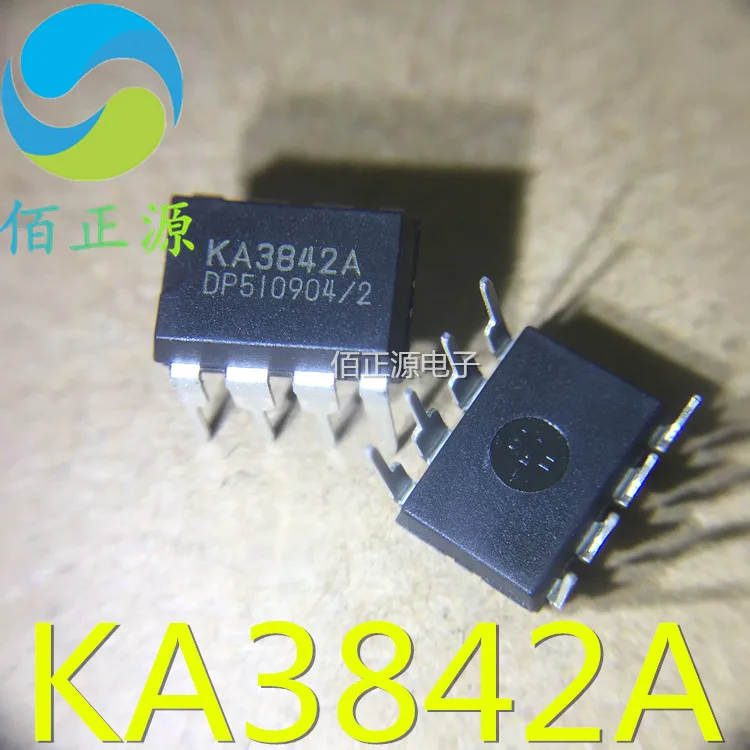 100% оригинальная Φ новая KA3842A KA3842 UC/TL IC DIP-8 (10 шт./лот) | Электроника