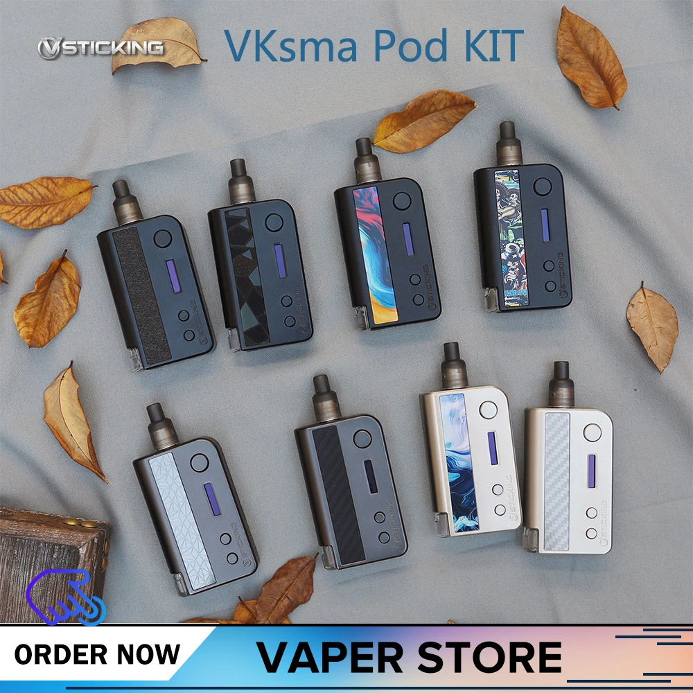 Оригинальный Vsticking VKsma Vape Pod Kit 1400 мАч 0 3 Ом картридж SMA ADA/SMI RADA RDA 2 типа комплект
