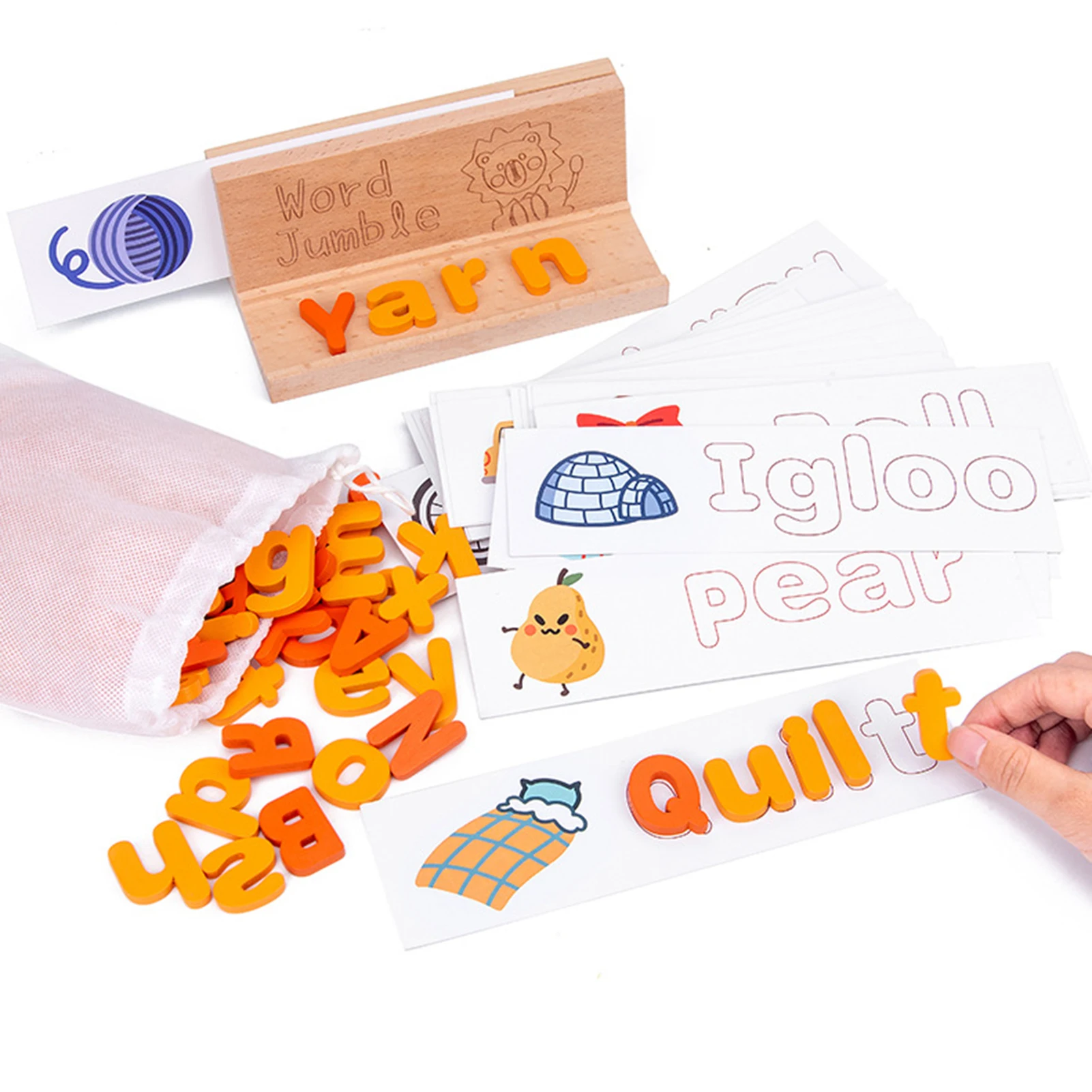 Montessori Spell Word Game Wooden Toys Early Learning Jigsaw Letter Alphabet Puzzle Preschool Educational Baby Toys For Children
Montessori Spell Word Game Wooden Toys Early Learning Jigsaw Letter Alphabet Puzzle Preschool Educational Baby Toys For Children