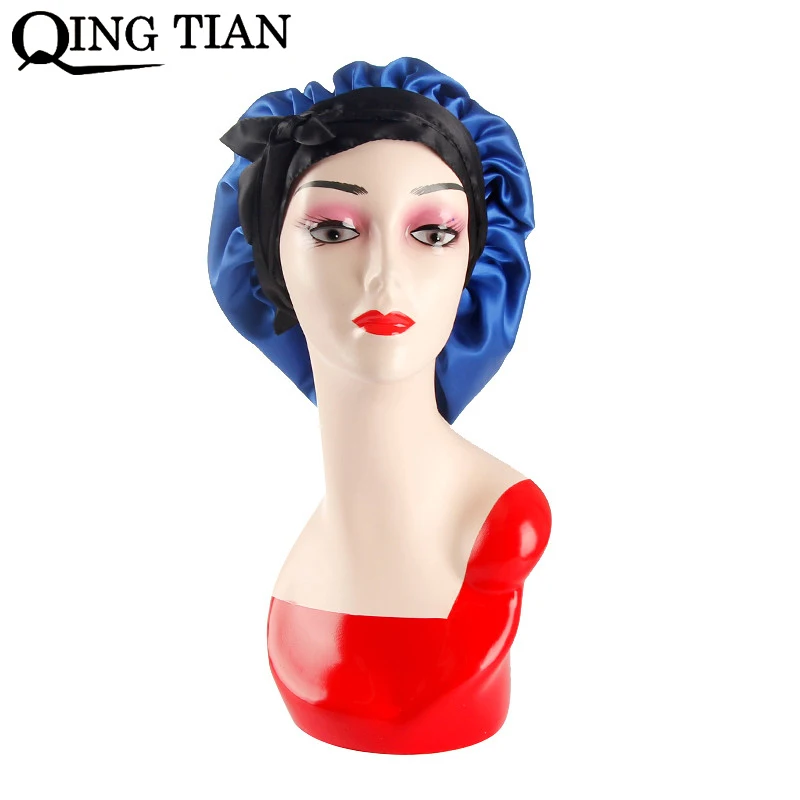 New Satin Wrap Bonnet With Wide Edge Control Wrap Silky Scarves Hat Sleeping Protect Bonnet For Women Cap Wholesale
New Satin Wrap Bonnet With Wide Edge Control Wrap Silky Scarves Hat Sleeping Protect Bonnet For Women Cap Wholesale
