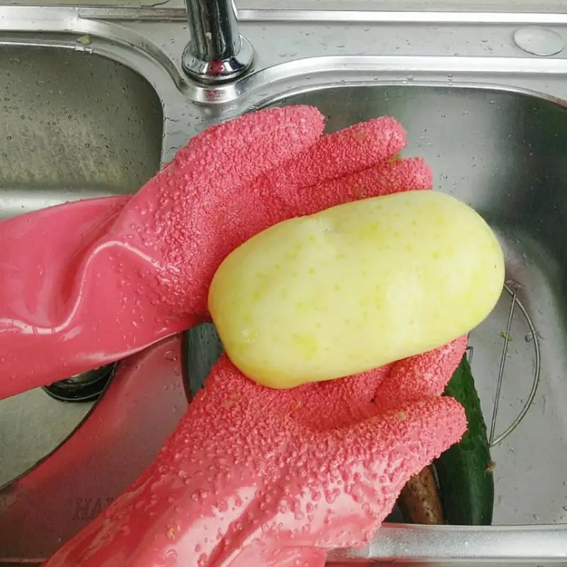 1Pair Non-slip Kitchen Gloves Potato Pealing Fish Scale Cleaning Glove Kitchen Vegetable Rub Tool Household Glove
1Pair Non-slip Kitchen Gloves Potato Pealing Fish Scale Cleaning Glove Kitchen Vegetable Rub Tool Household Glove