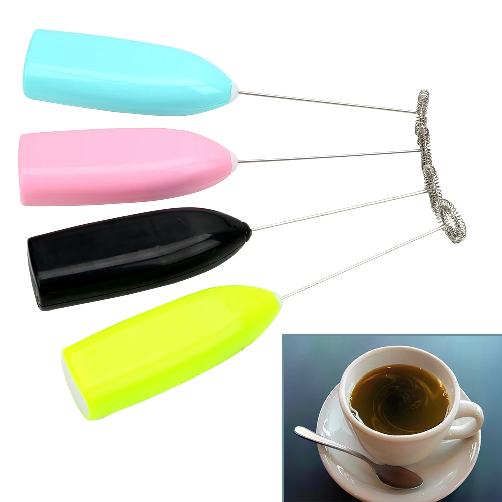Coffeeware Practical Kitchen Cooking Tool Milk Drink Coffee Mixer 1pc Frother Foamer Electric Egg Beater Mini Handle Stirrer