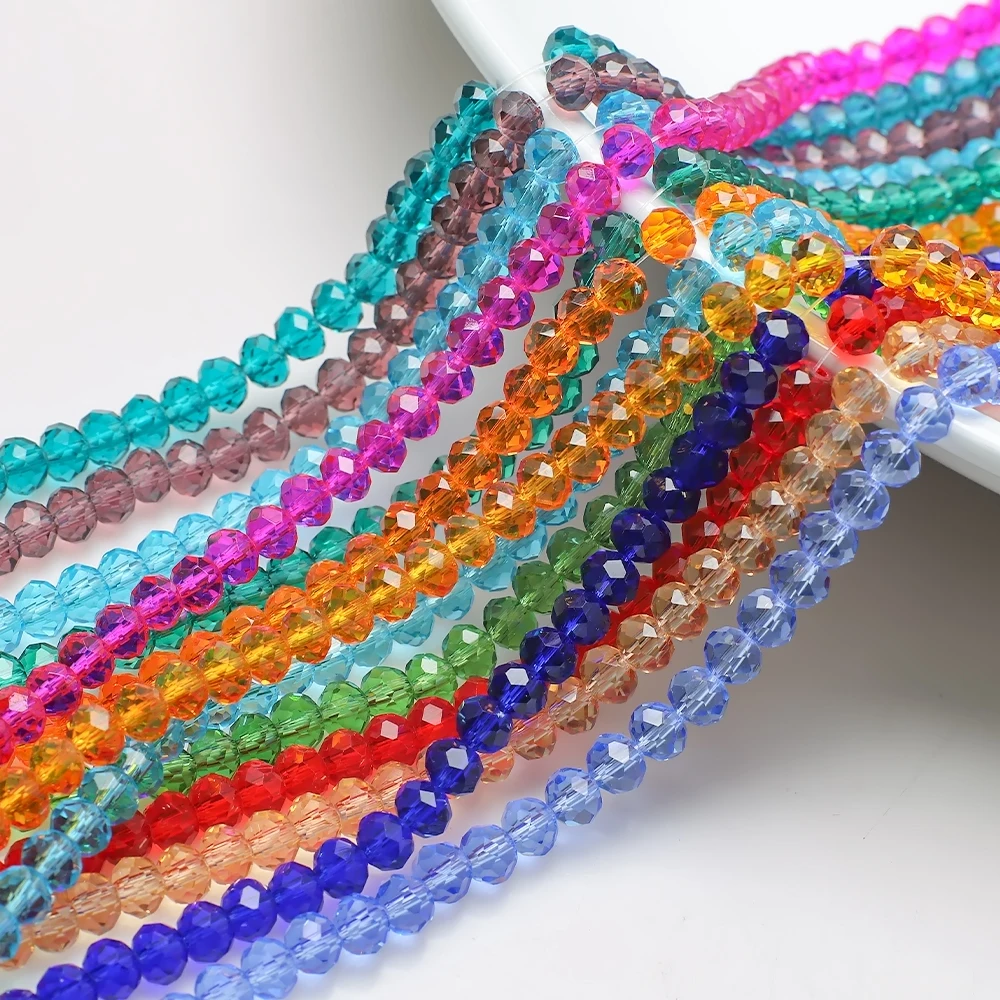 Crystal Rondelle Beads 2 3 4 6 8 10 12mm Glass Faceted Round Beaded For DIY Making Accessories Needlework Wholesale In Bulk
Crystal Rondelle Beads 2 3 4 6 8 10 12mm Glass Faceted Round Beaded For DIY Making Accessories Needlework Wholesale In Bulk