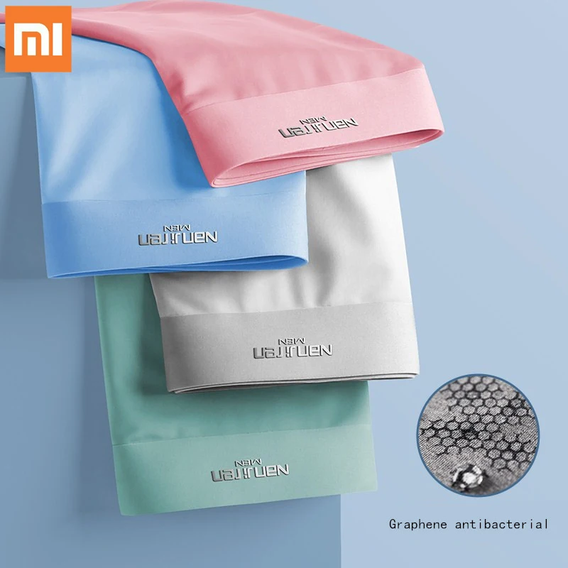 4PCS Xiaomi Men's Underwear Ice Silk Boxer Shorts Comfortable Soft Men's Panties Summer Breathable Cueca Sexy Lingerie Panties
4PCS Xiaomi Men's Underwear Ice Silk Boxer Shorts Comfortable Soft Men's Panties Summer Breathable Cueca Sexy Lingerie Panties