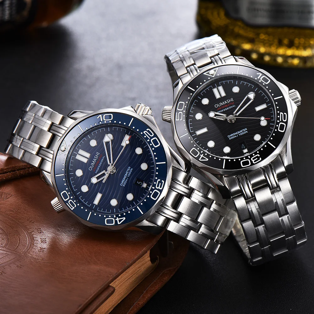 oumashi 41mm men's watch automatic mechanical sub diving watch calendar luminous stainless steel ceramic bezel black dial
oumashi 41mm men's watch automatic mechanical sub diving watch calendar luminous stainless steel ceramic bezel black dial