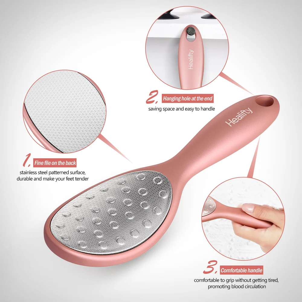 Healifty 2PCS Stainless Steel Feet Files Dead Skin Remover Pedicure Scrubber Callus Remover for Foot
Healifty 2PCS Stainless Steel Feet Files Dead Skin Remover Pedicure Scrubber Callus Remover for Foot