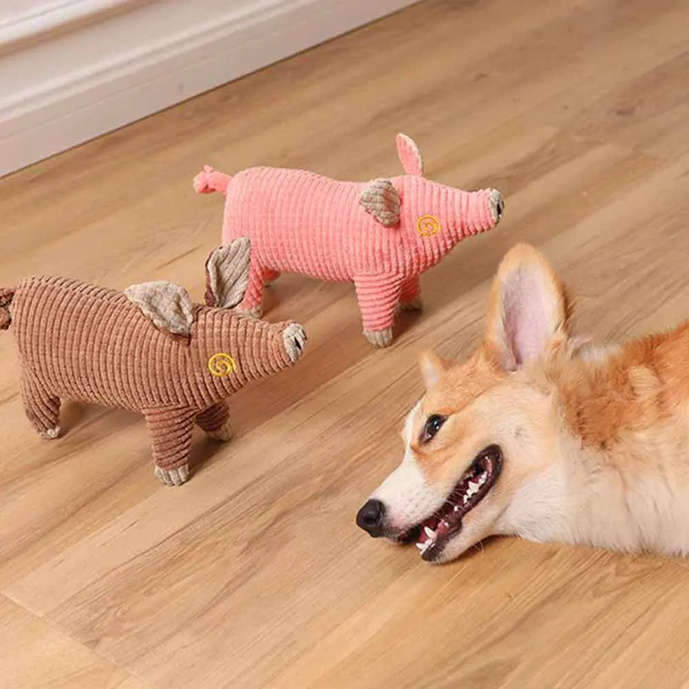 Funny Plush Squeak Toys Pet Dog Cat Chew Toys Cartoon Stuffed Animal Pig Shaped Dogs Cleaning Teeth Squeaky Interactive Toy
Funny Plush Squeak Toys Pet Dog Cat Chew Toys Cartoon Stuffed Animal Pig Shaped Dogs Cleaning Teeth Squeaky Interactive Toy