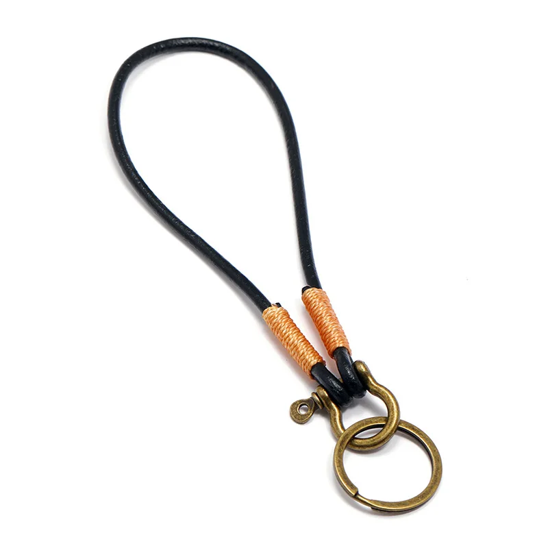 Leather Lanyard First Layer Cowhide Keychain Retro Lanyard for keys Simple Keychain Strap Horseshoe Buckle Phone Accessories
Leather Lanyard First Layer Cowhide Keychain Retro Lanyard for keys Simple Keychain Strap Horseshoe Buckle Phone Accessories