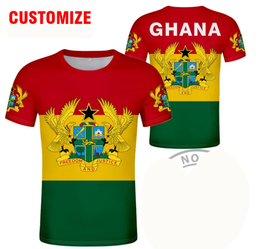 GHANA t shirt diy free custom made name number gha t-shirt nation flag gh country republic college print photo text logo clothes
GHANA t shirt diy free custom made name number gha t-shirt nation flag gh country republic college print photo text logo clothes