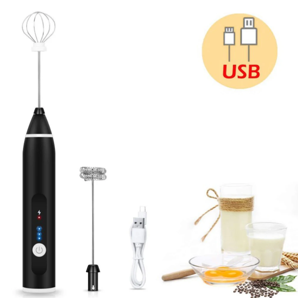 Electric Coffee Mixer Milk Shaker Maker Frother Foamer USB Charge 3-Speed Portable Blender for Milk, Coffee, Egg Beating
Electric Coffee Mixer Milk Shaker Maker Frother Foamer USB Charge 3-Speed Portable Blender for Milk, Coffee, Egg Beating